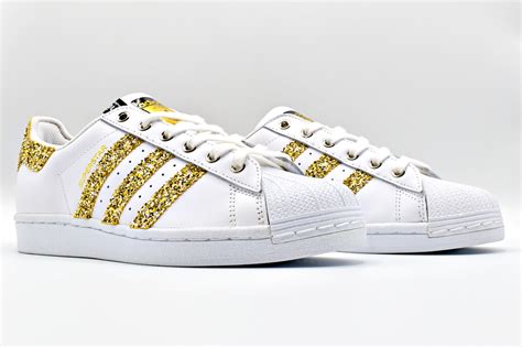 adidas superstar glitter goud|Amazon.com: Gold Adidas Superstar Shoes.